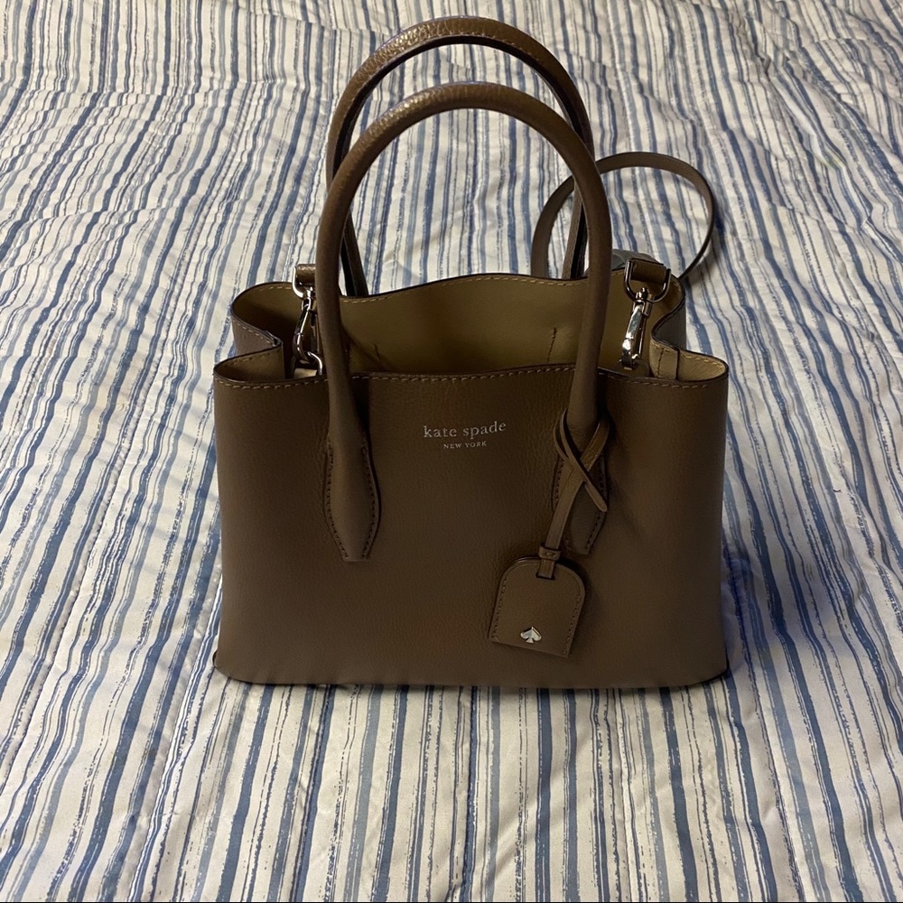 Kate Spade Eve Small Satchel Dark Walnut